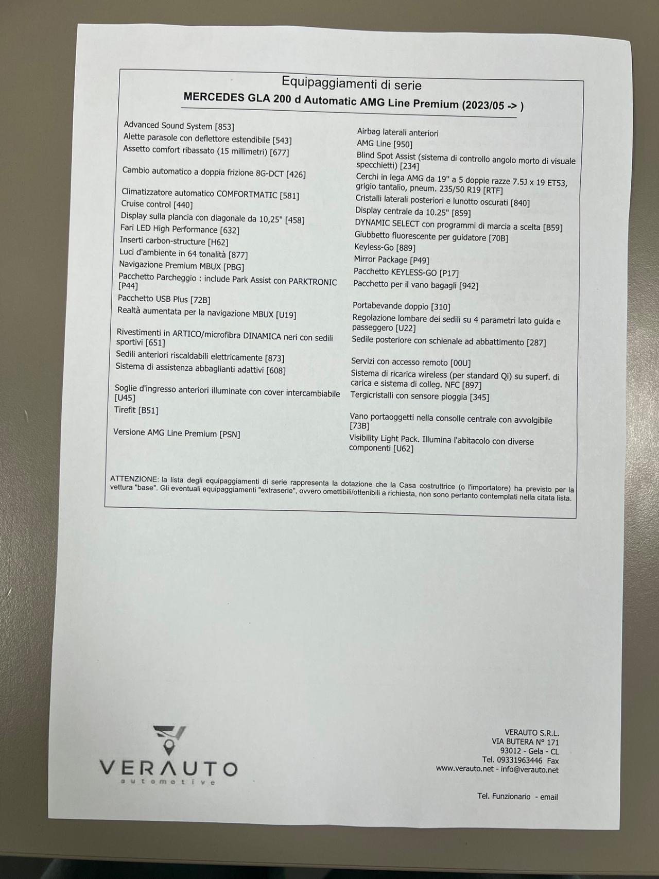 Mercedes-benz GLA 200 d Automatic AMG Line Premium - possibilità noleggio no scoring