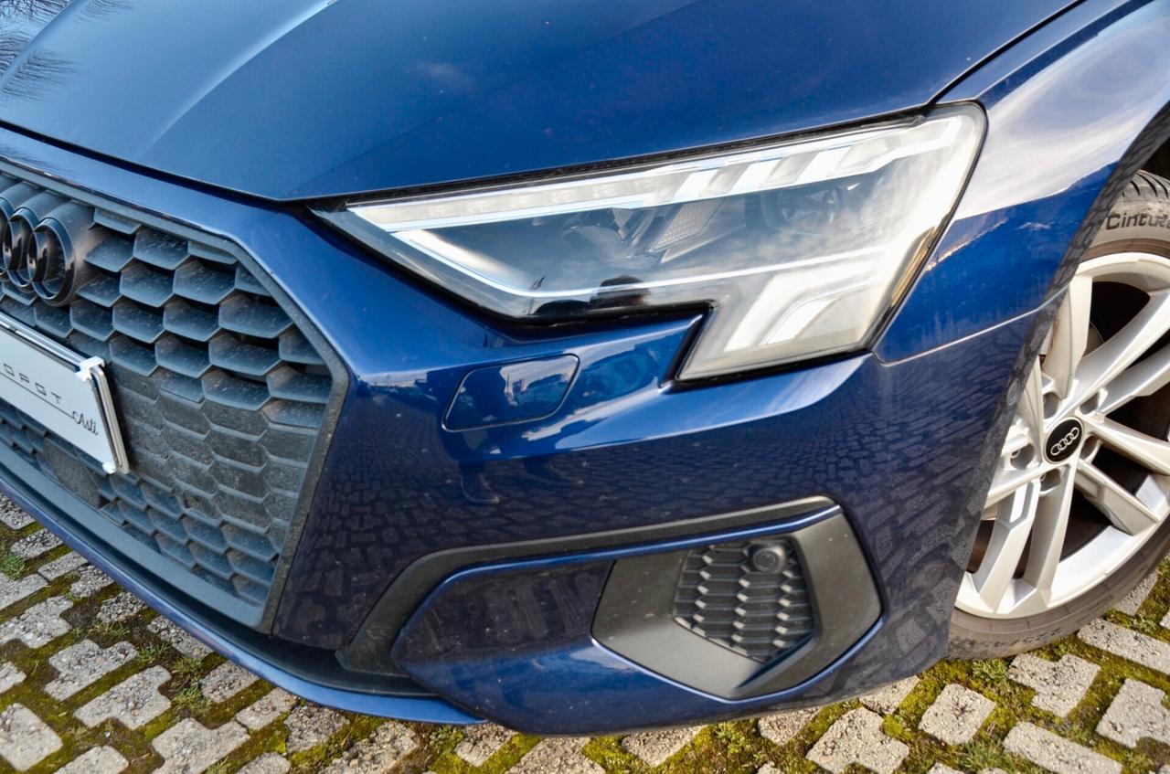 AUDI A3 SPB 30 TDI BUSINESS ADVANCED 116cv S-TRONIC, EURO 6D, PELLE, RETROCAMERA, BAULE ELETTRICO, PERMUTE