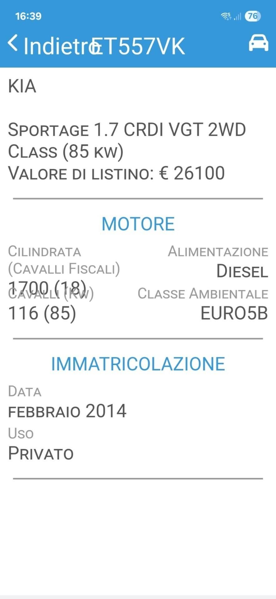 Kia Sportage 1.7 CRDI-UNICO PROPRIE-3 REVISIONI