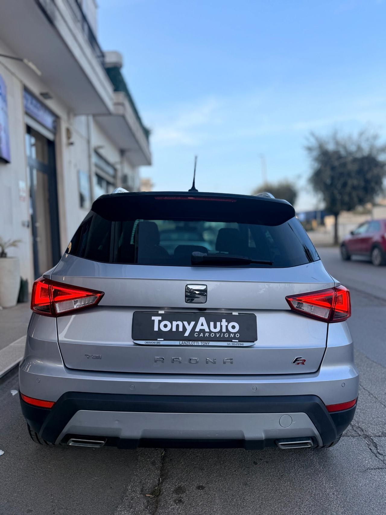 Seat Arona 1.0 TGI FR BENZINA/METANO DI SERIE, CON APPLE CARPLAY,ANDROID AUTO,TELECAMERA,NAVI,FULL LED