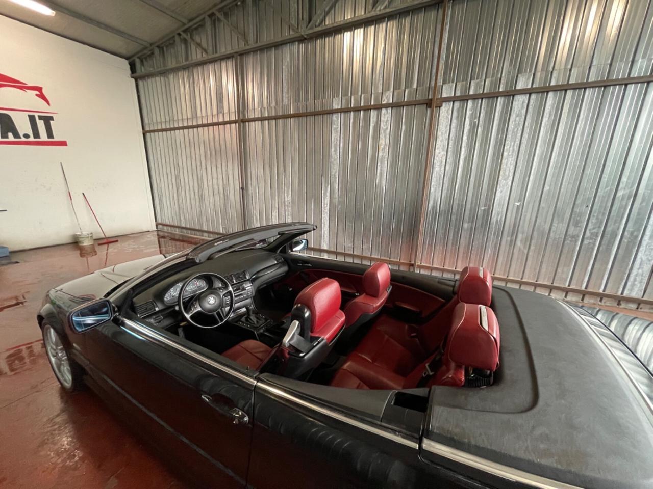 Bmw 330 CI cat Cabrio pelle rossa assetto
