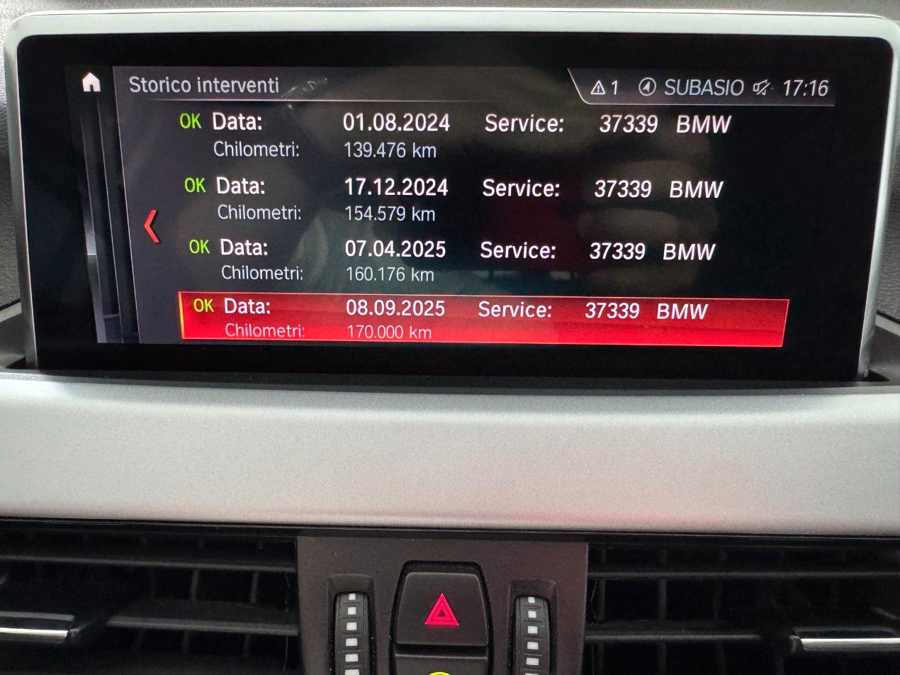 BMW X1 sdrive18d Sport auto Navi led Tagliandi Bmw
