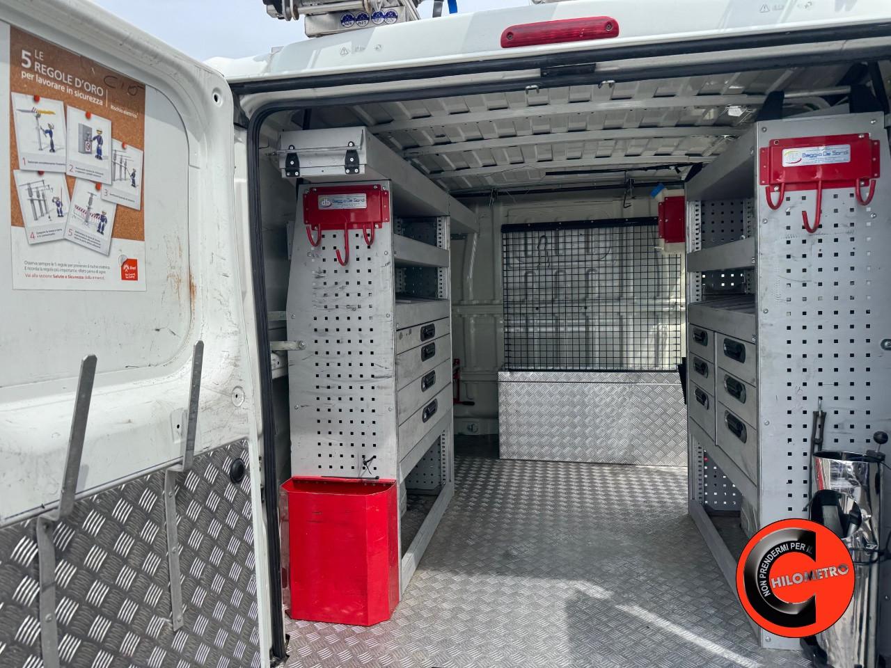 Fiat Ducato 33 2.3 MJT 130 CV ALLESTITO EX ENEL (PC-TN L1H1)SENSORI-POCHISSIMI KM!-PORTAPACCHI-