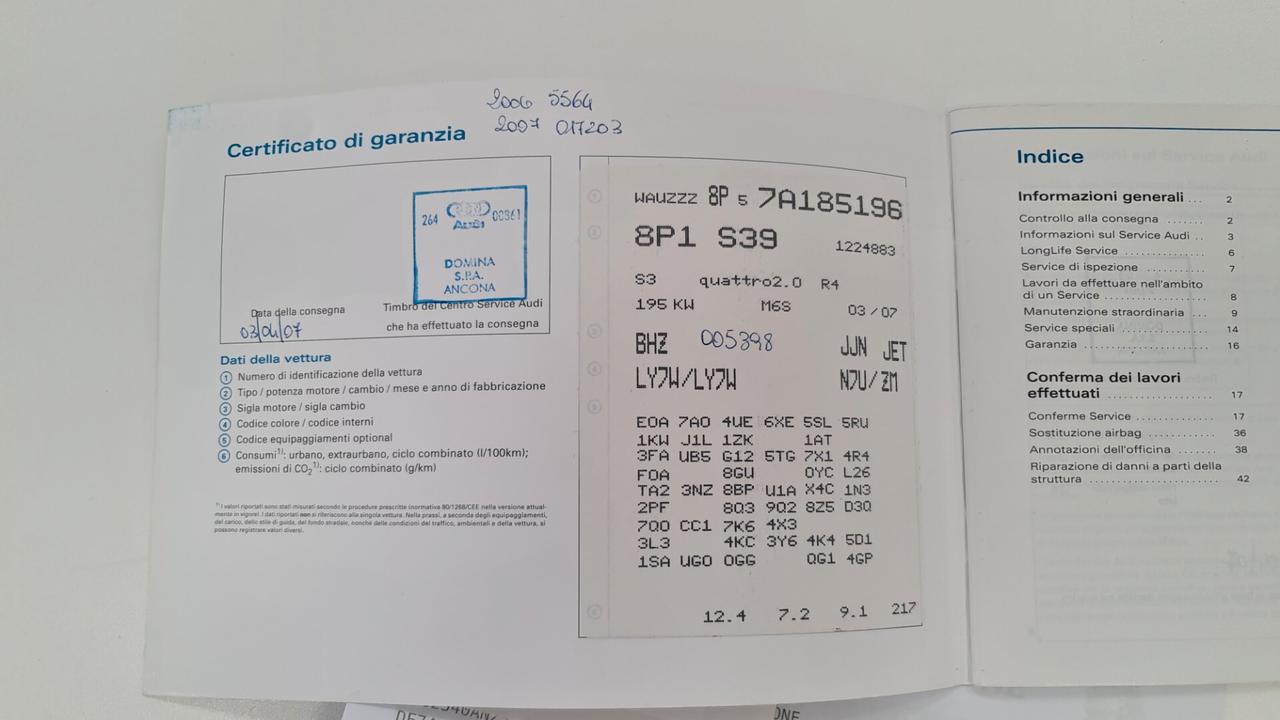 Audi A3 S3 2.0 TFSI quattro