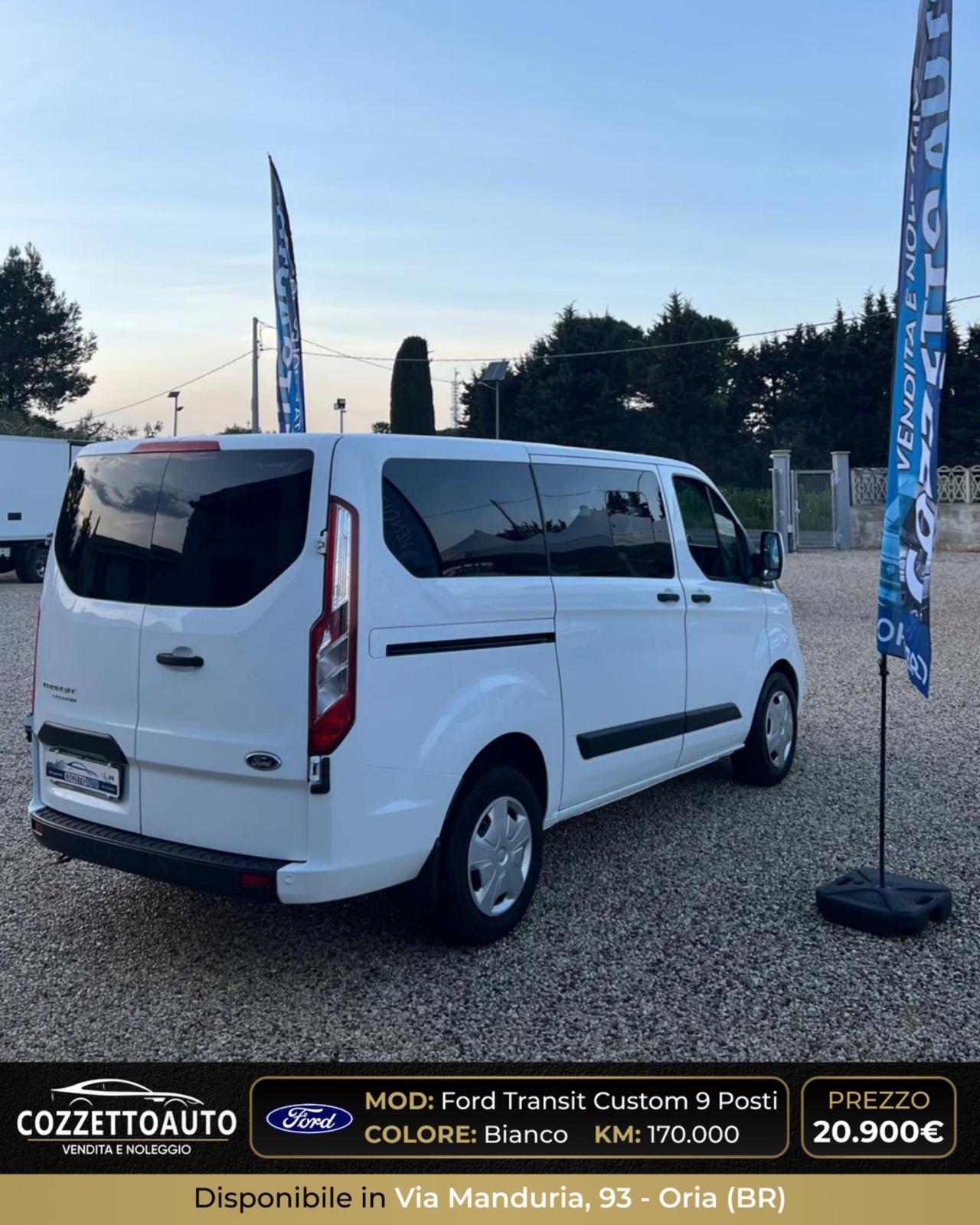 Ford Transit Custom 9 posti 2021 iva deducibile