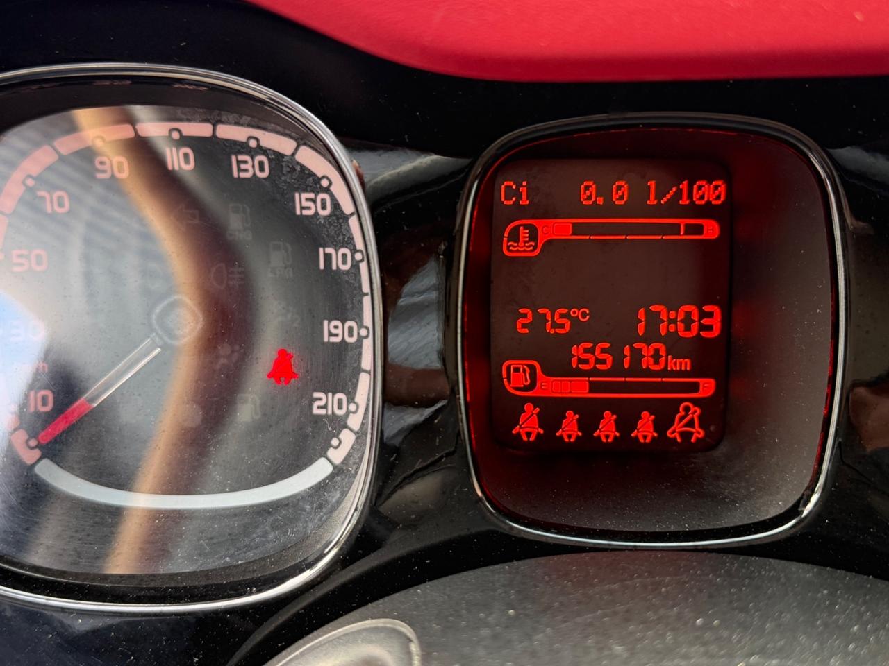Fiat Panda 1.2 Lounge USB aux Comandi al volante