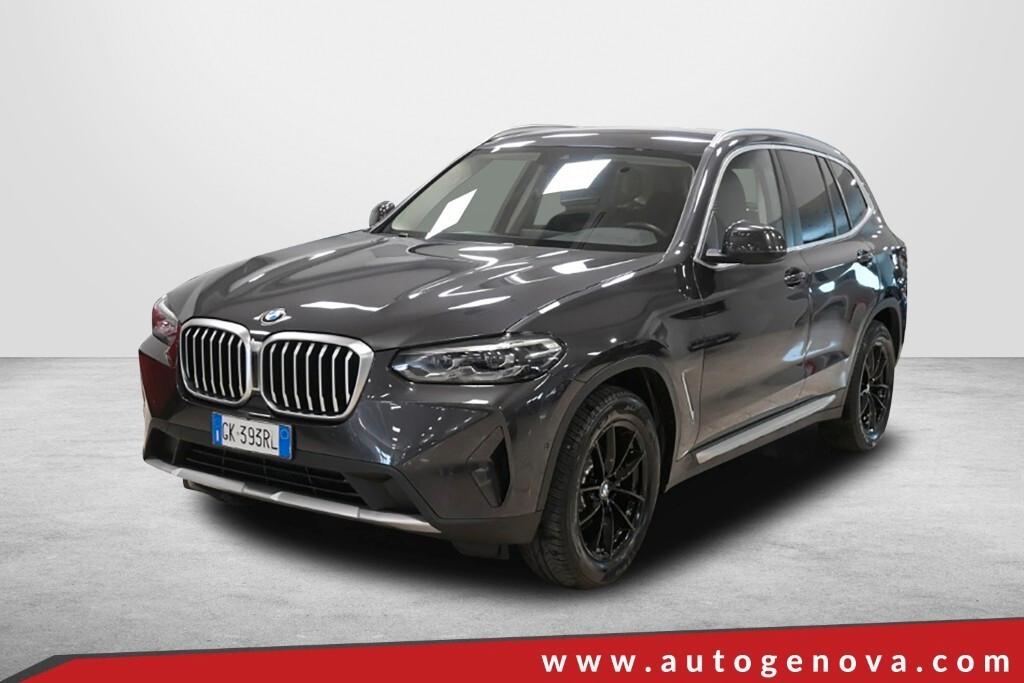 BMW X3 18D 150CV STEPTRONIC 48V S-DRIVE BUSINESS ADVANTAGE ( FARI LED - PELLE - CLIMA TRIZONA - NAVI - MIRROR - PARK ASSISTANT - TELECAMERA POST. - CERCHI 18 )