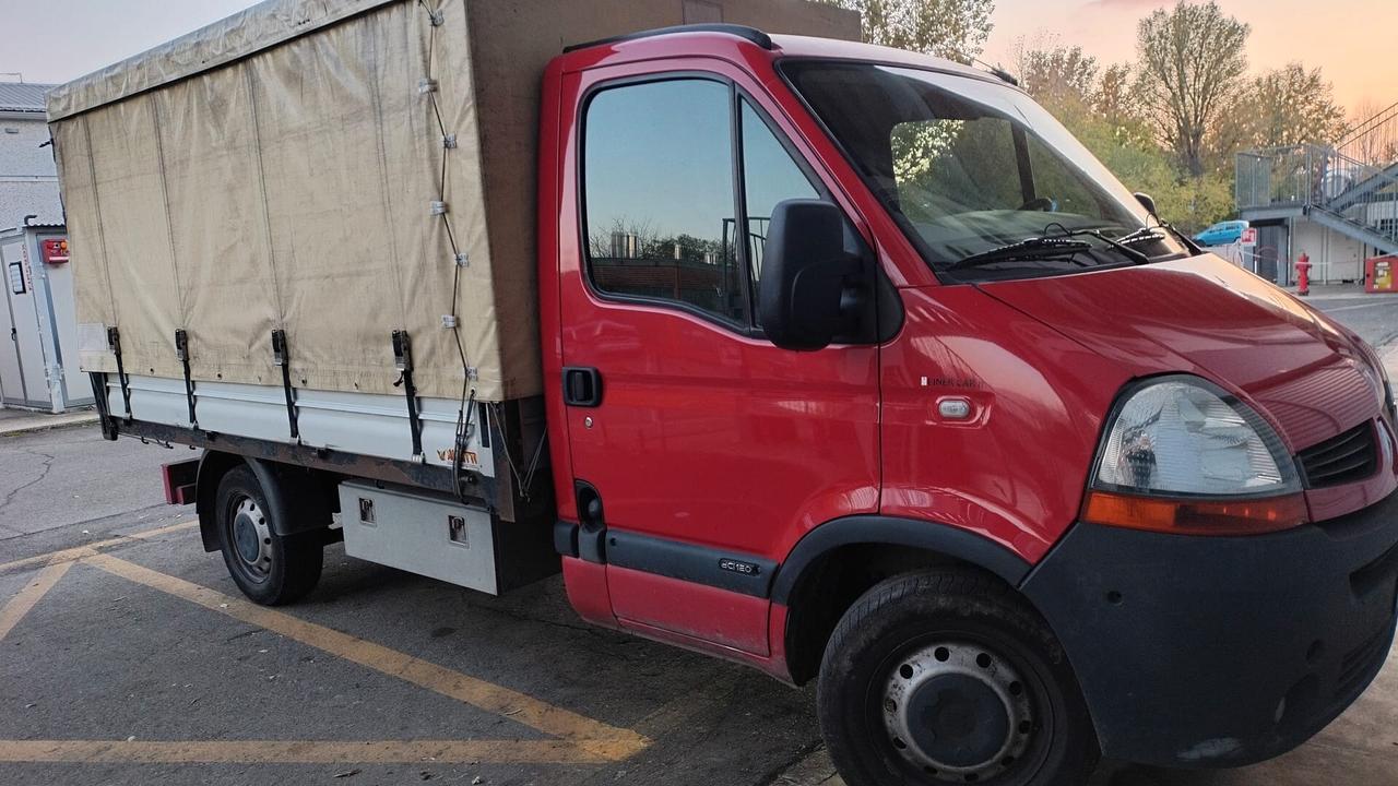 2008 Renault Master cassone aperto centinato removibile