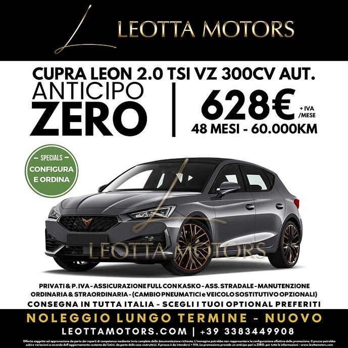 CUPRA LEON 2.0 TSI VZ 300CV AUT