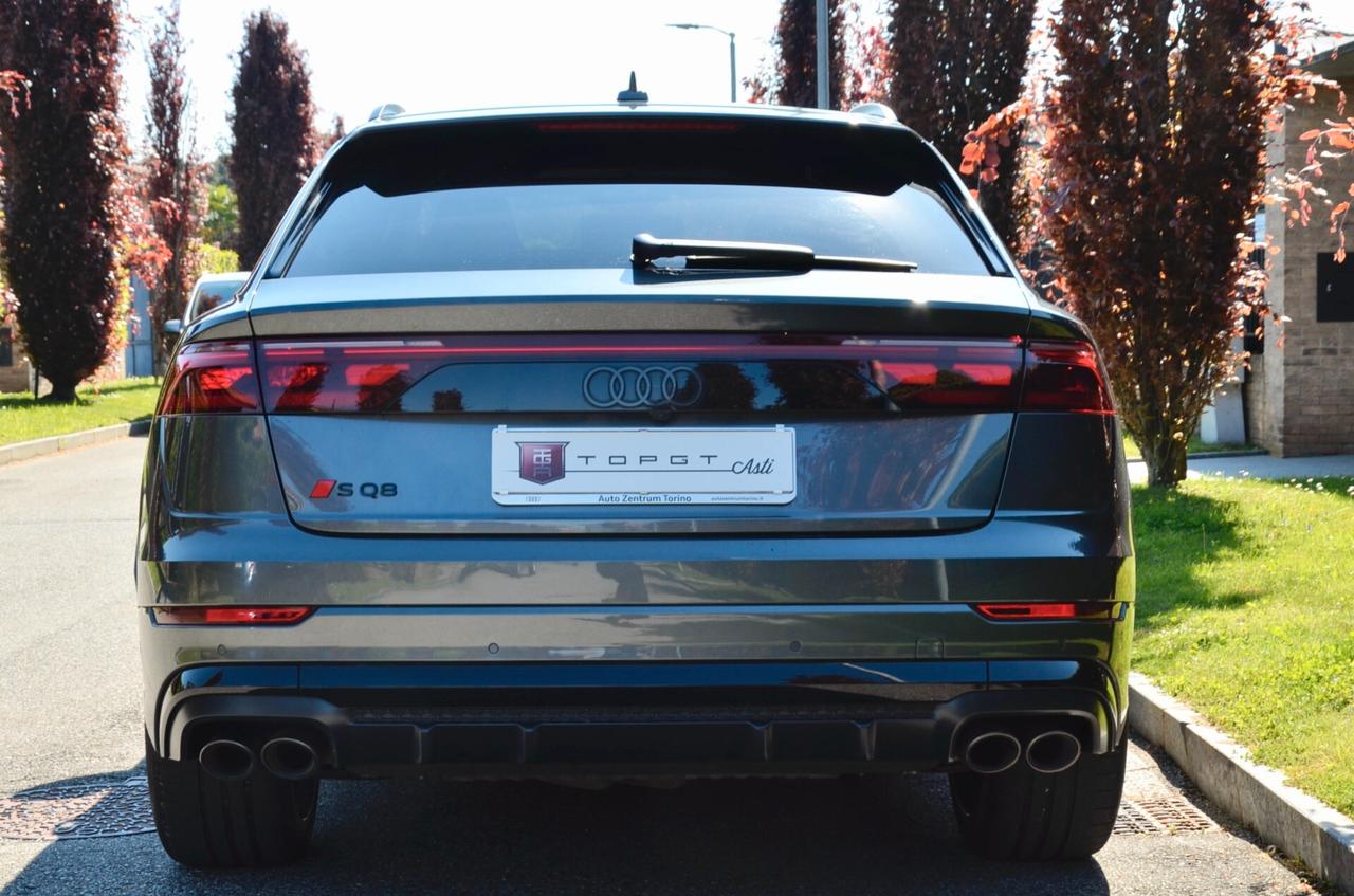AUDI SQ8 4.0 TFSI QUATTRO 507cv TIPTRONIC, GAR, AUDI 12/27, SERVICE AUDI, UNICOPROPRIETARIO, EURO 6E, TETTO, MATRIX, BANG&OLUFSEN, SOFT CLOSE, SOSPENSIONI ADATTIVE, INSERTI CARBONIO, 23", PERMUTE
