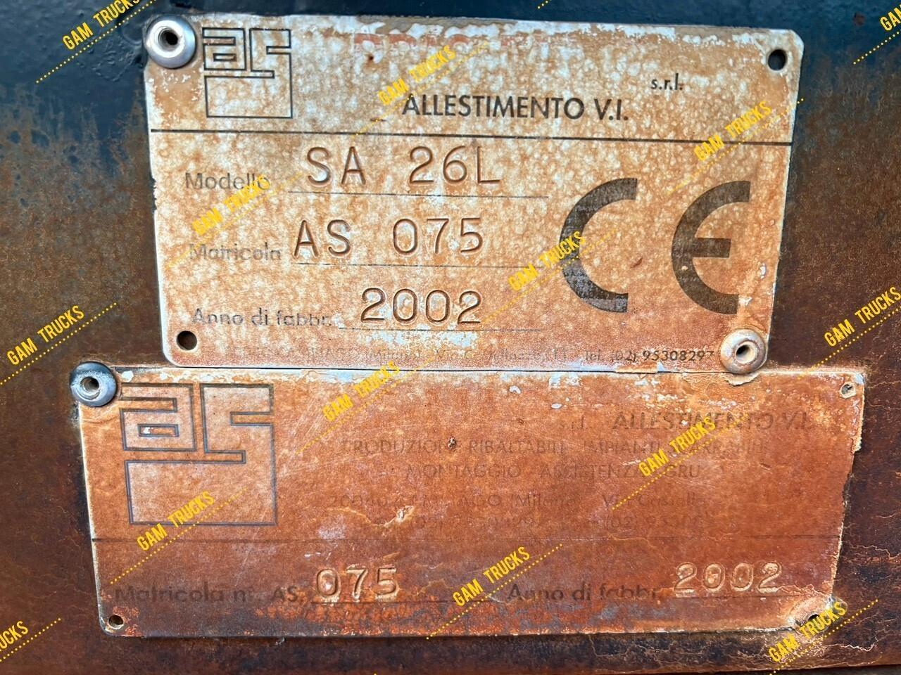 MAN 18.285 LE 280 scarrabile 6x2 cambio manuale