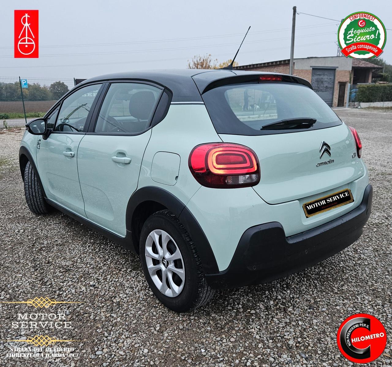Citroen C3 VERDE TIFFANY 1.2 BENZ DA 89€ MESE