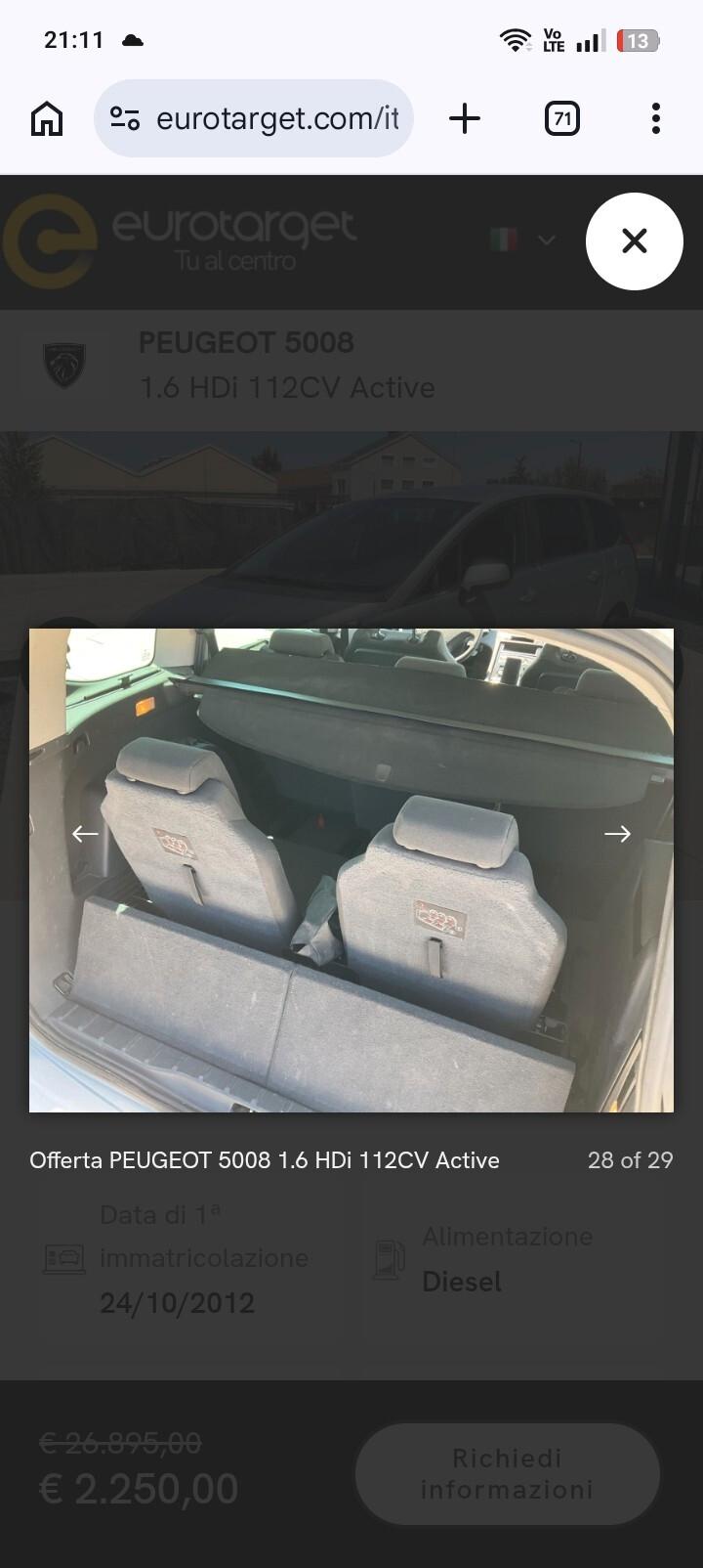 Peugeot 5008 1.6 HDi 112CV Access