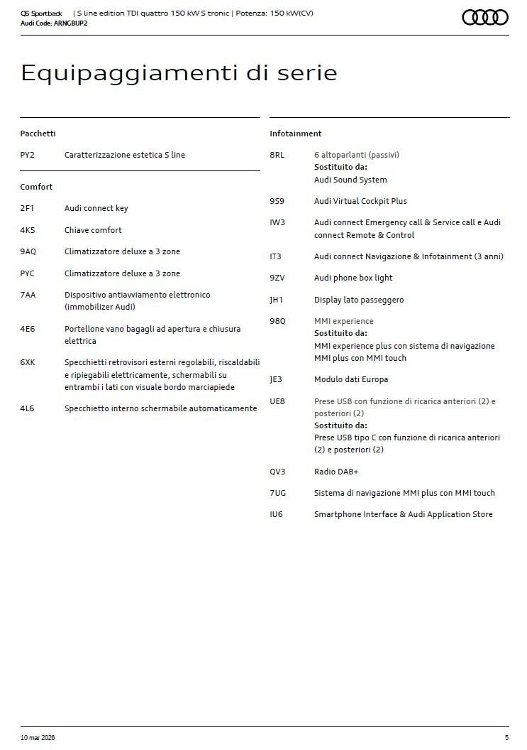 Audi Q5 SPB TDI 150 kW quattro S line TECHPRO/TETTO/OLED