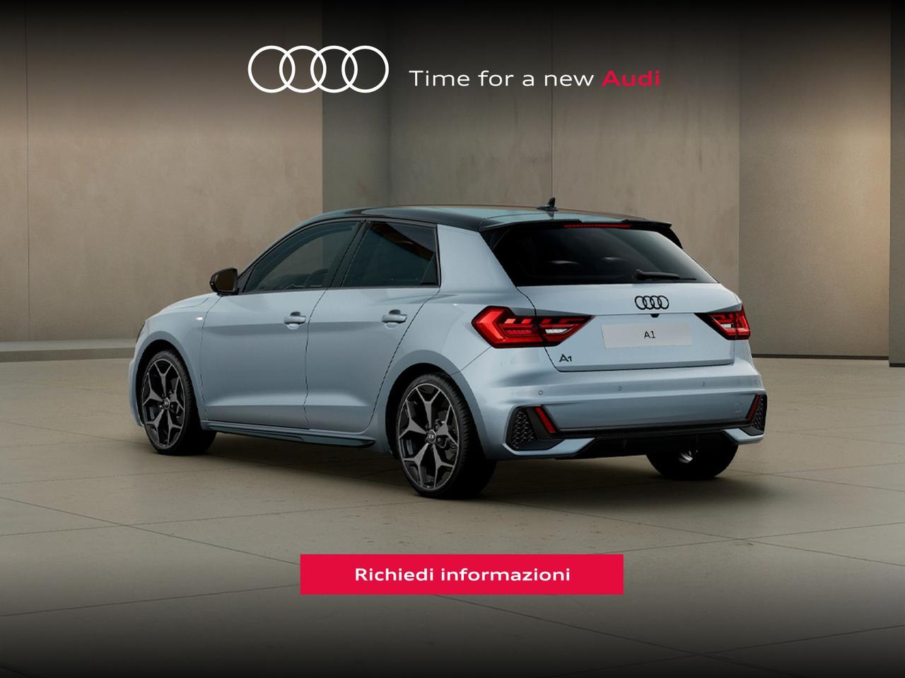 Audi A1 sportback 30 1.0 tfsi identity black 116cv s-tronic