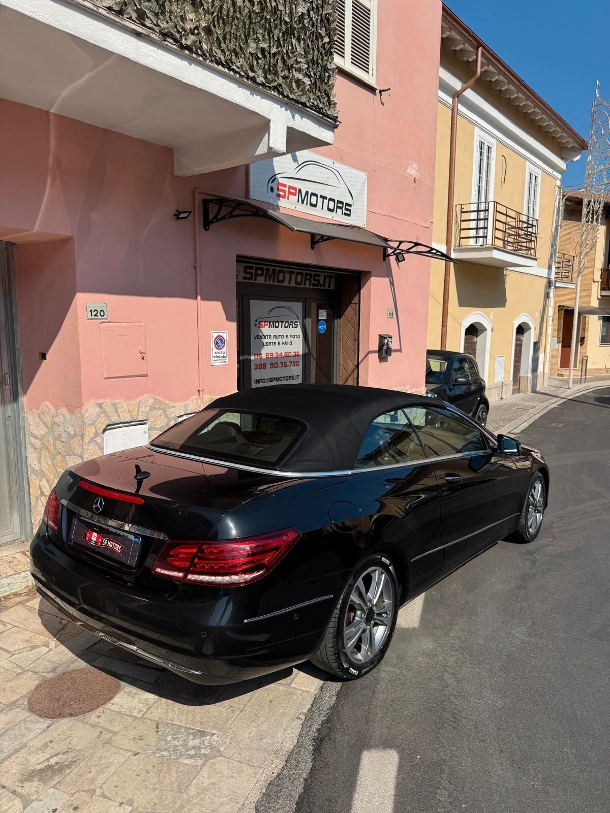 Mercedes-benz E 350 d Cabrio Automatic Premium 252 cv, SERVICE MB, FULL OPT, DA VETRINA, RARA