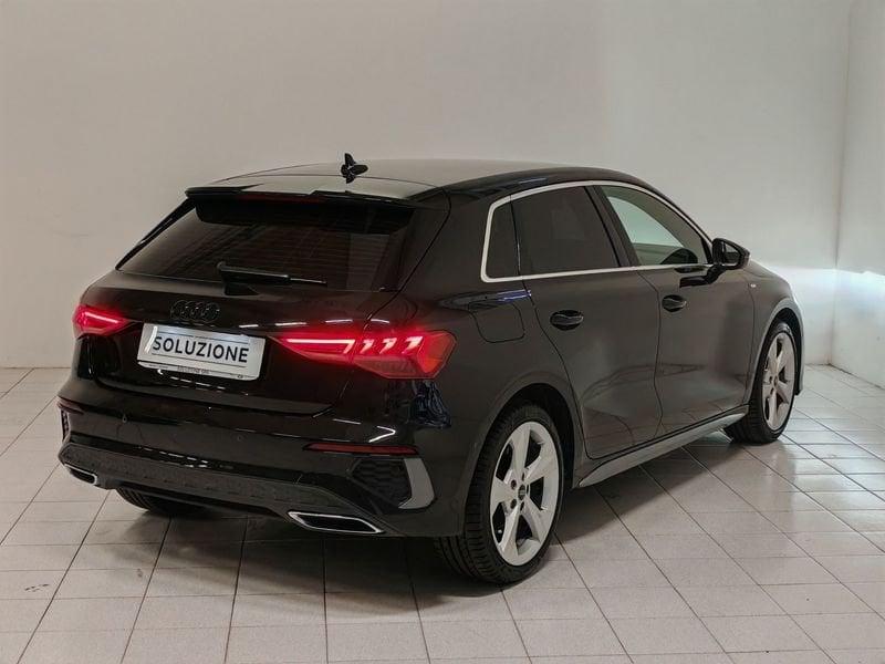 Audi A3 SPB 30 g-tron S tronic S line edition TAGLIANDI AUDI