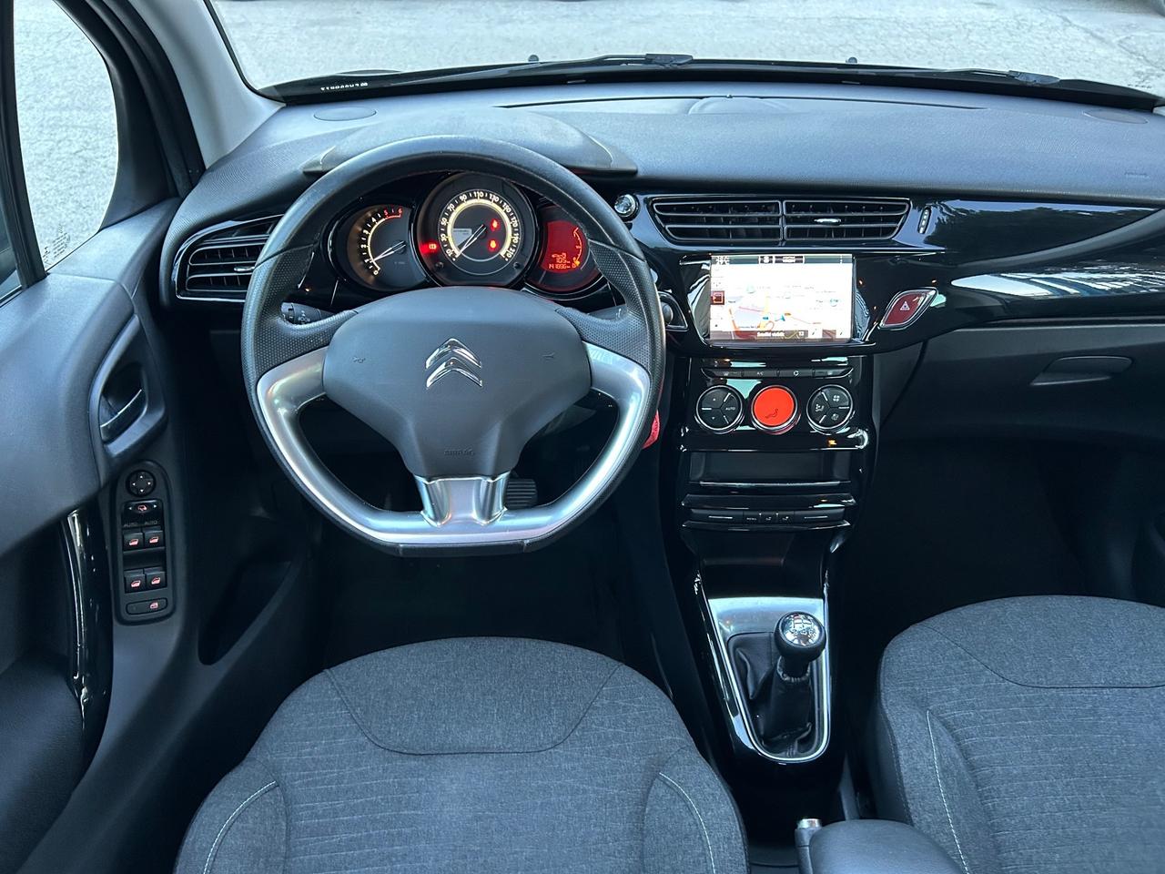 Citroen C3 Exclusive 1.6 diesel 75 cv 2015 tetto navig