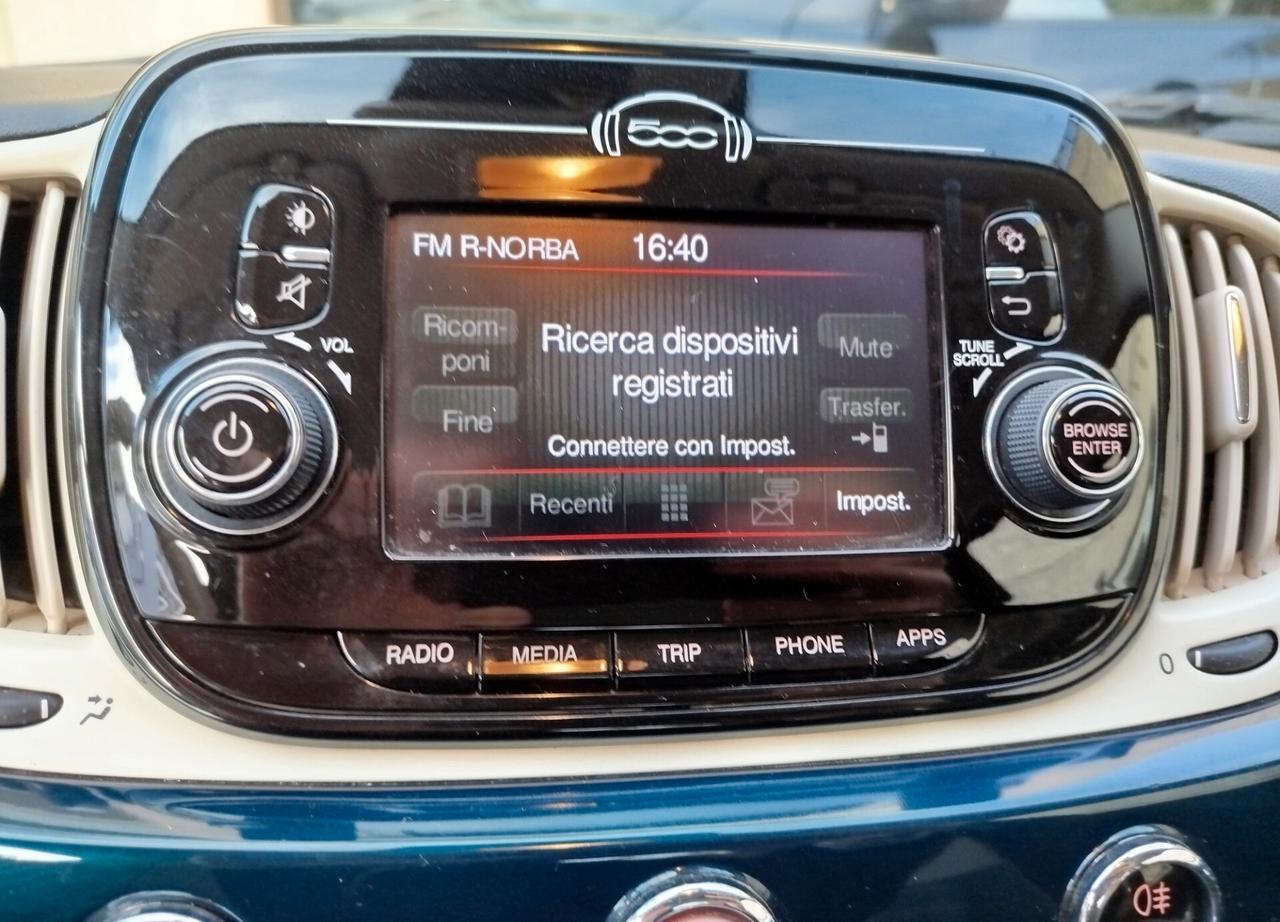 Fiat 500 C 1.2i 69cv Lounge Cabriolet