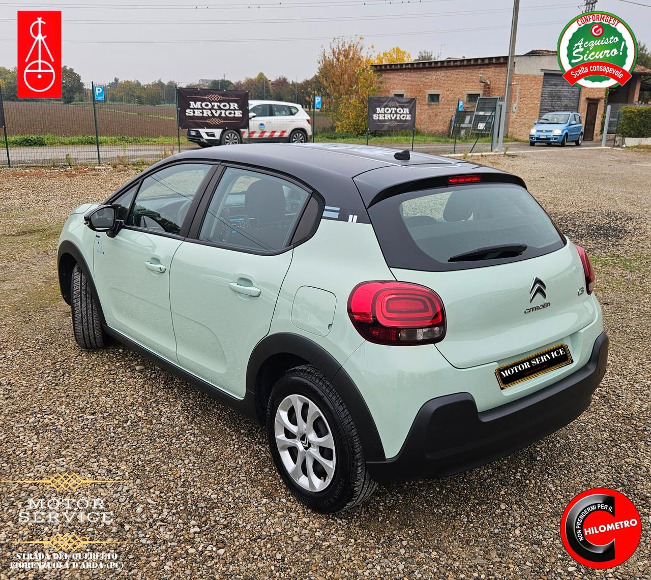 Citroen C3 verde TIFFANY 1.2 benz 66000KM DA 99€ MESE