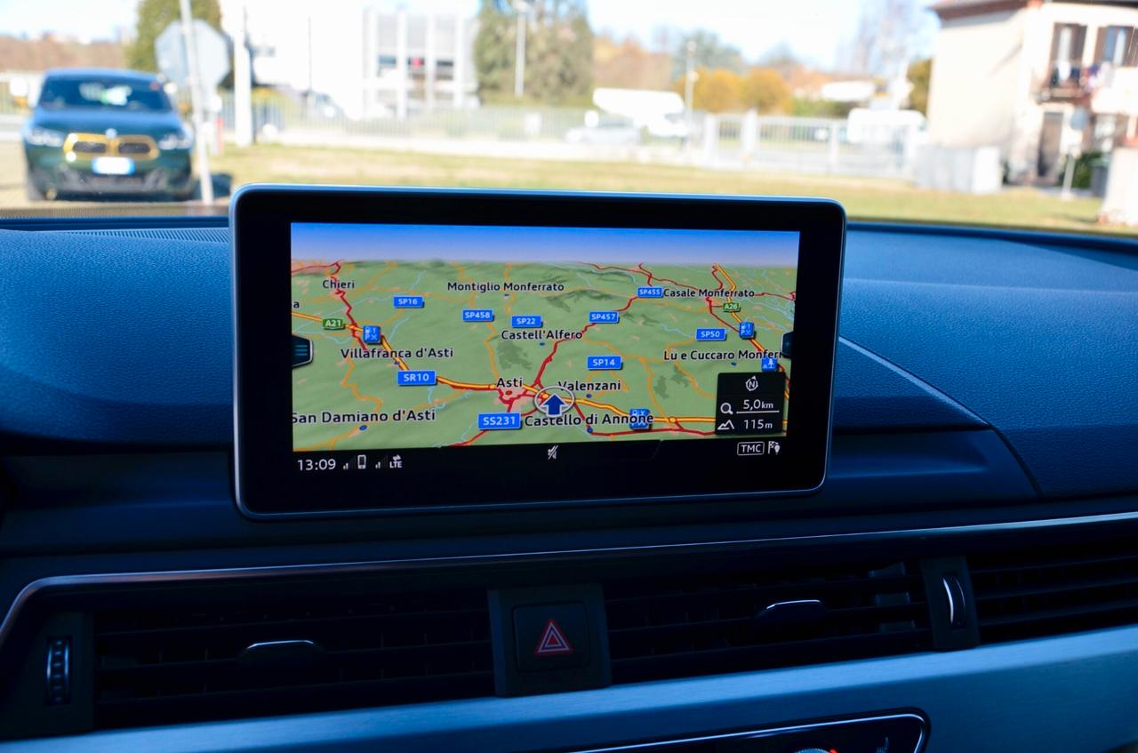 AUDI A4 AVANT 2.0 TDI S-LINE INT+EXT QUATTRO 190cv S-TRONIC, SERVICE AUDI, UFF ITALIANA, EURO 6B, FARI FULL LED, VIRTUAL COCKPIT, RETROCAMERA, PERMUTE