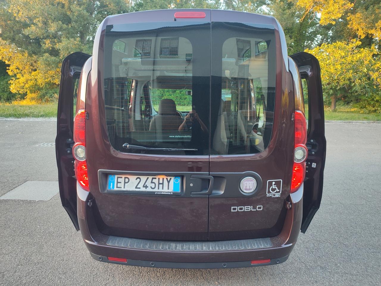 FIAT DOBLO 2012 BENZINA PEDANA DISABILI ELETTRICA TETTO ALTO
