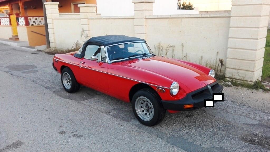 Mg MGB Roadster 1.8cc, anno 1978, certificata ASI