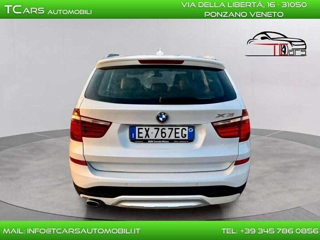 BMW X3 XDRIVE XLINE-KM CERTIFICATI-TETTO APRIBILE