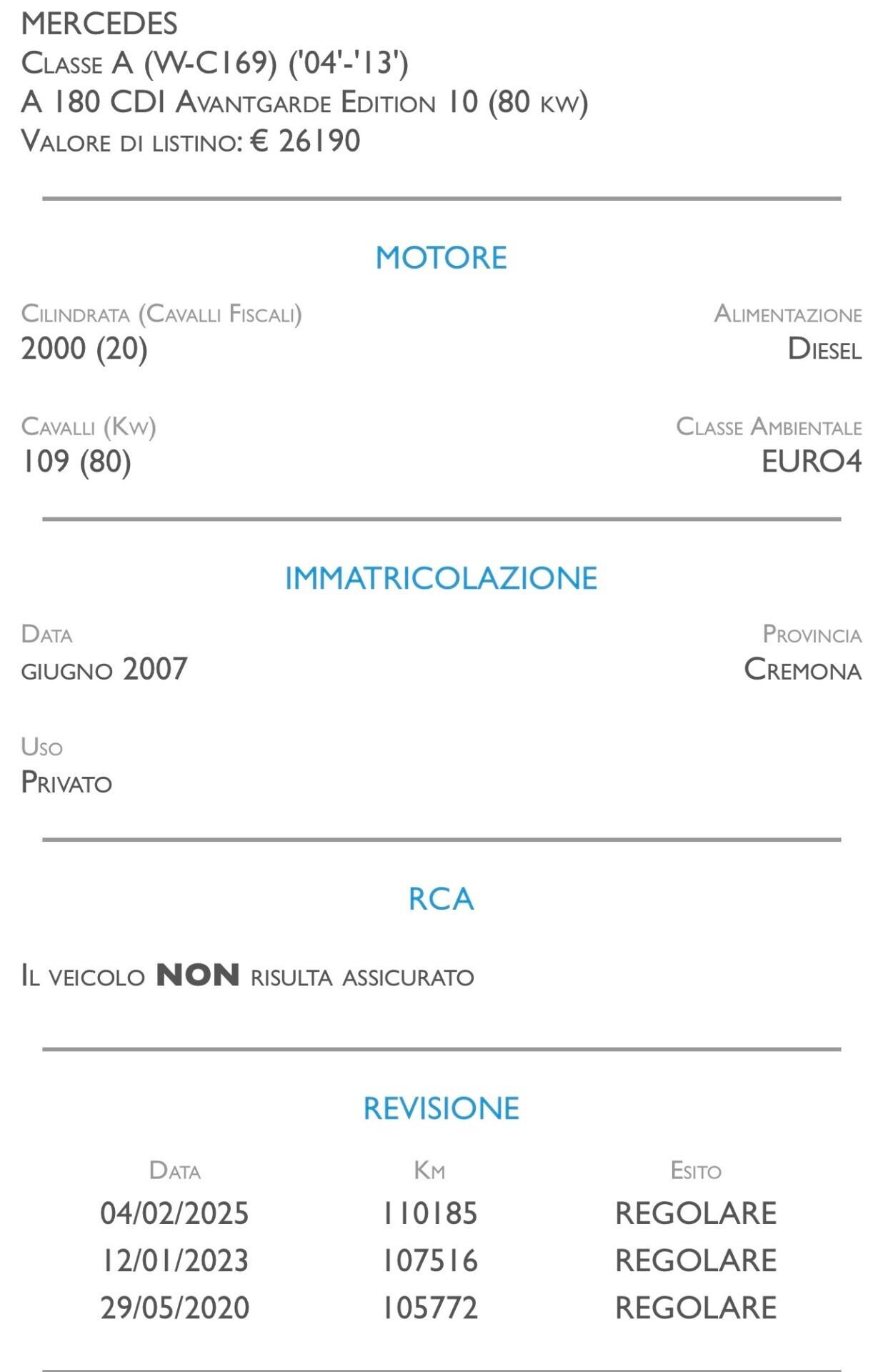 Mercedes-benz A 180 CDI Elegance - UNICO PROPRIETARIO