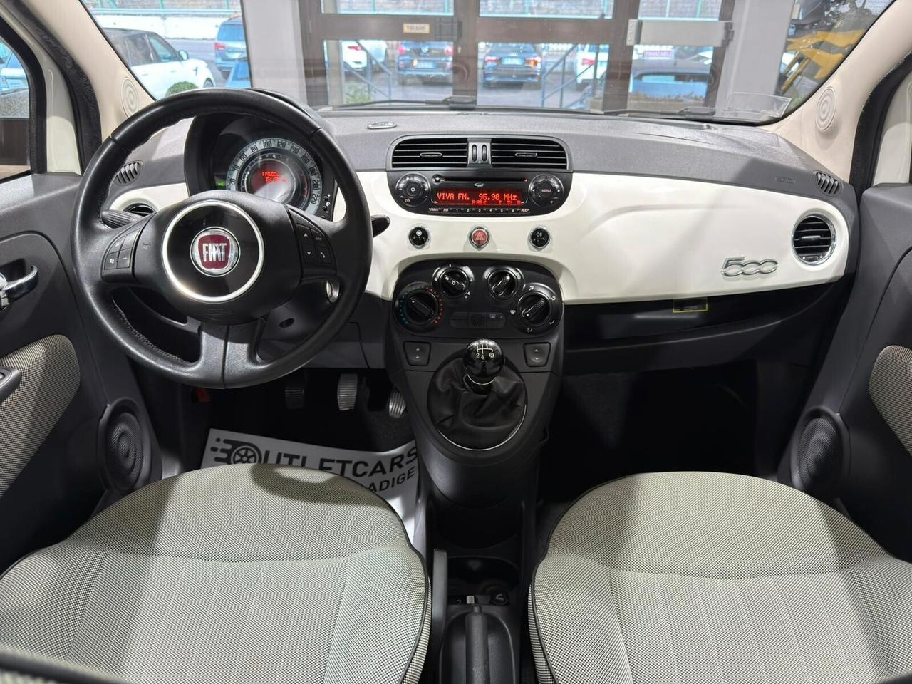 FIAT 500 1.2 69CV TETTO PANORAMICO 110.000km
