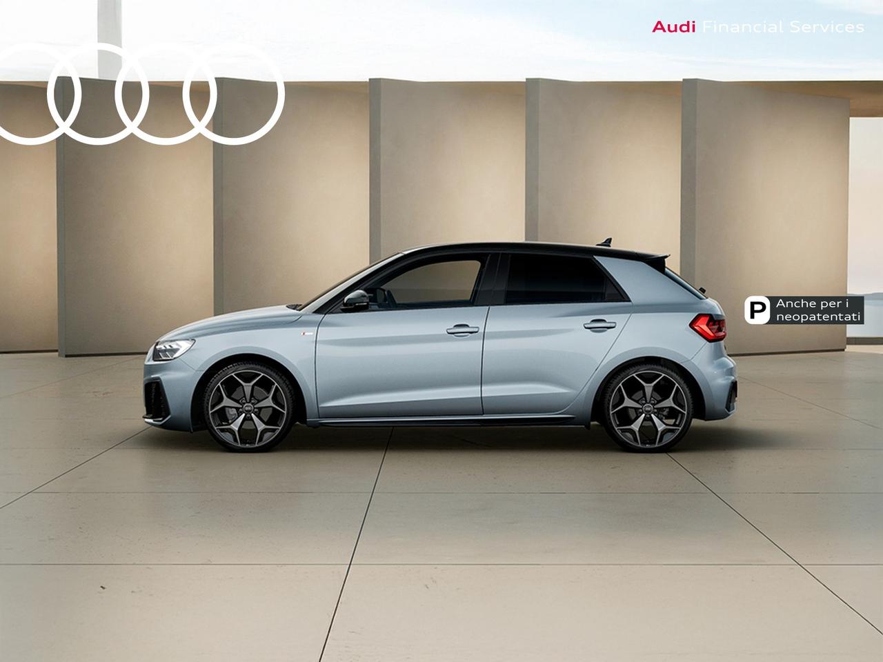 Audi A1 sportback 30 1.0 tfsi identity black 116cv s-tronic