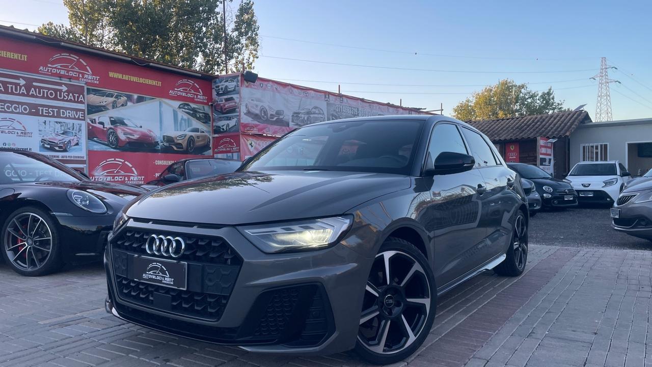 Audi A1 SPORTBACK| S-LINE| 116CV |LUCI AMBIENTE |RETROCAMERA |CERCHI 18'' | PELLE| PRONTA CONSEGNA|