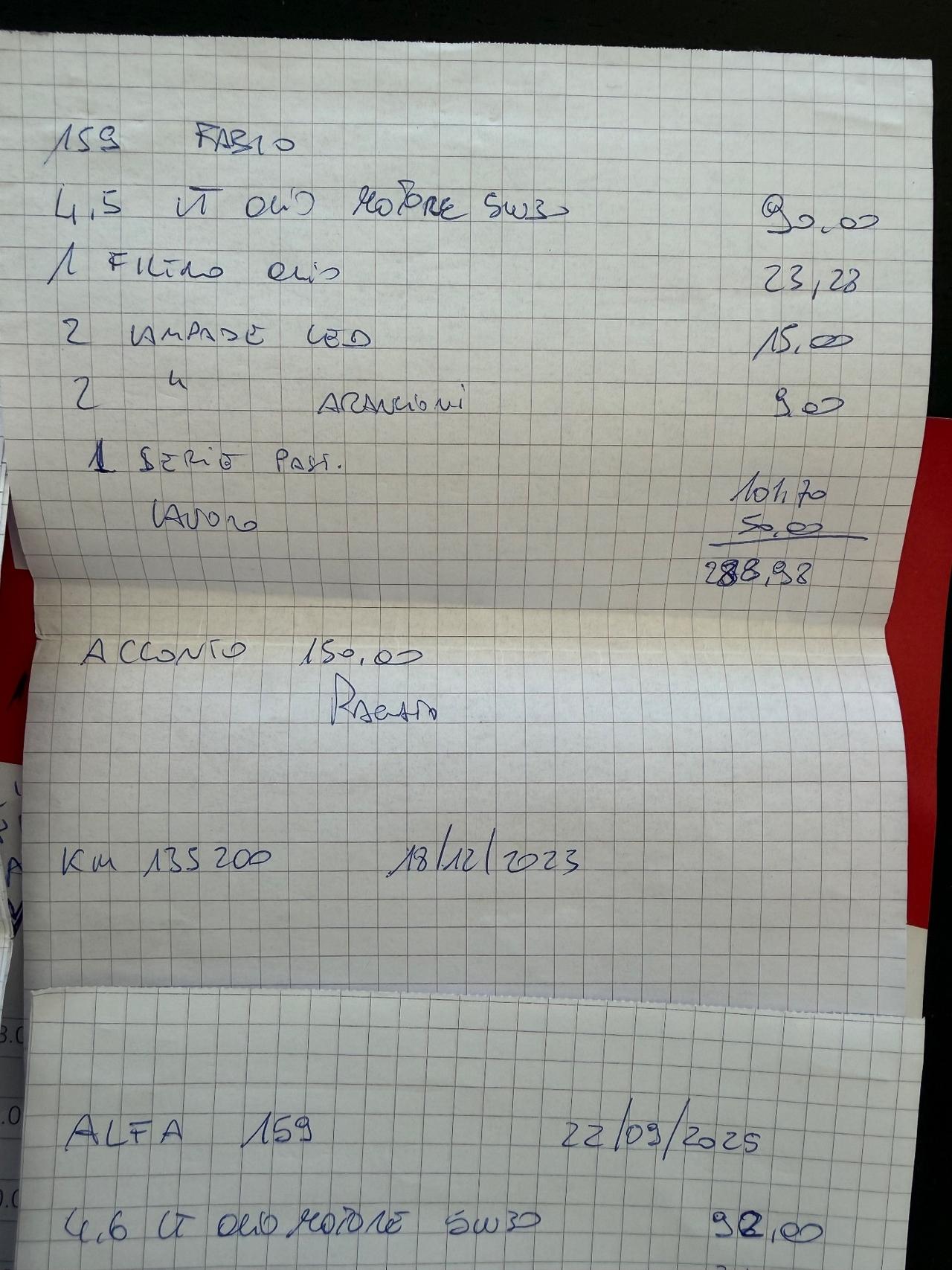 Alfa Romeo 159 1.9 JTDm Sportwagon km 147,000 garanzia 12 mesi