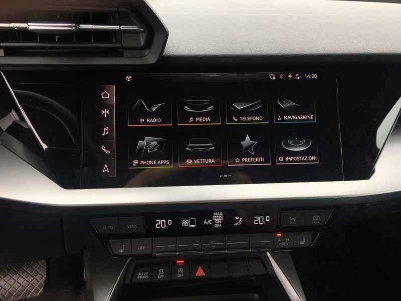 Audi A3 SPB 35 MHEV TFSI S-Tronic Sport Advanced 28 MILA KM!! ACCESSORIATA IBRIDA