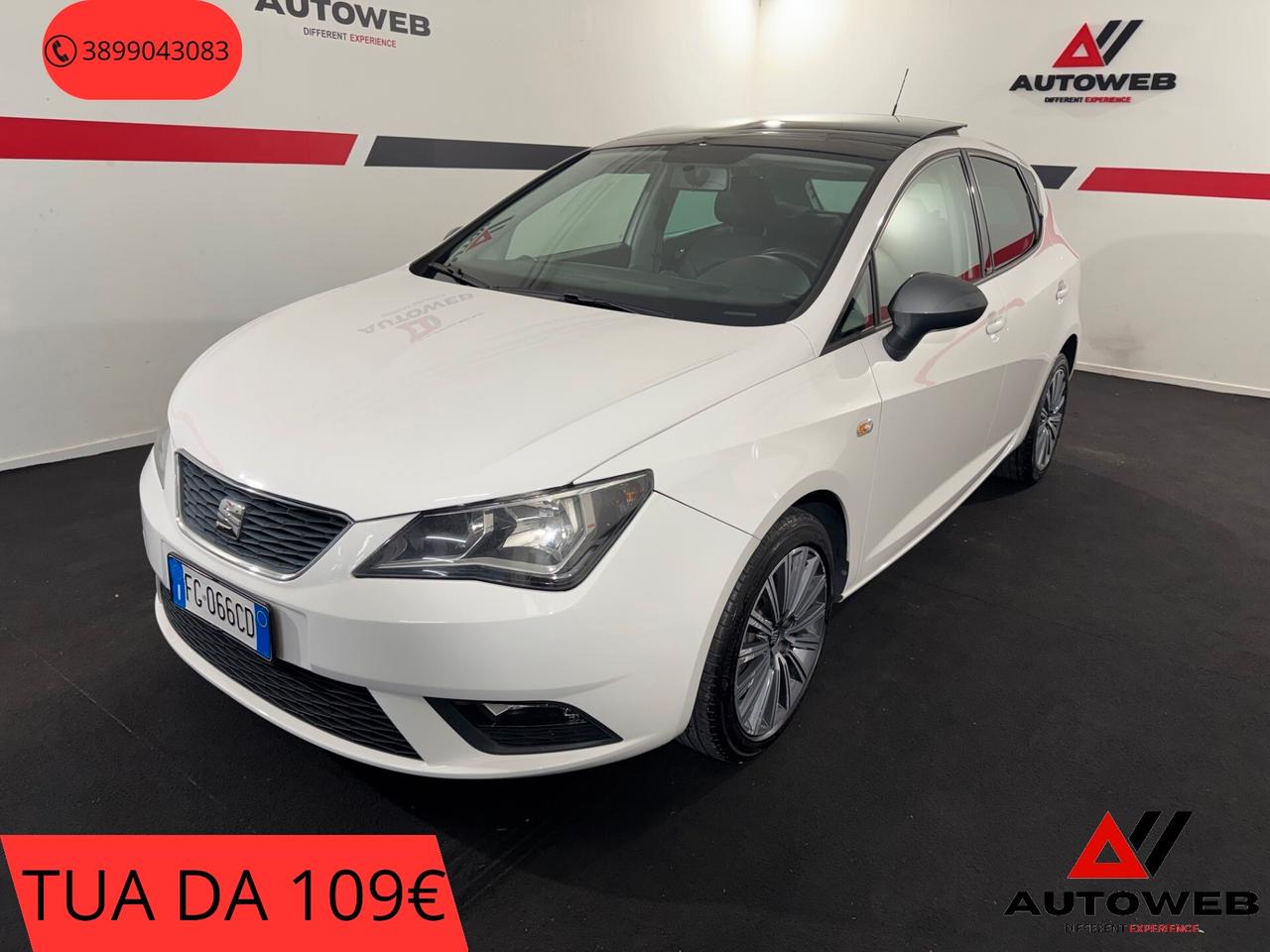 Seat Ibiza 1.4 TDI 75 CV CR 5p. Style TETTO APRIBILE - NEOPATENTATI - APPLE CARPLAY E ANDROID AUTO
