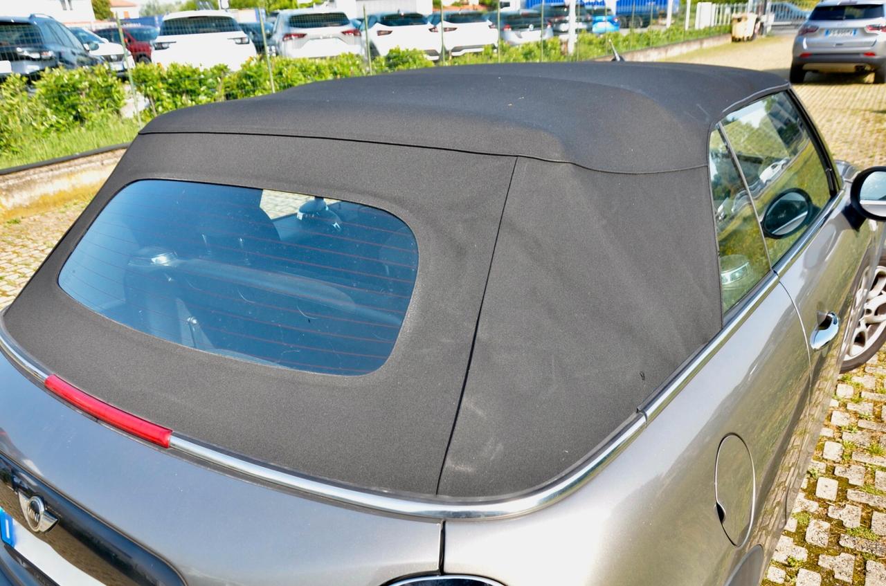 MINI COOPER D CABRIO 2.0 116cv AUTO, UFF ITALIANA, EURO 6B, RING COLORATO, LUCI AMBIENTE, NAVI, PERMUTE