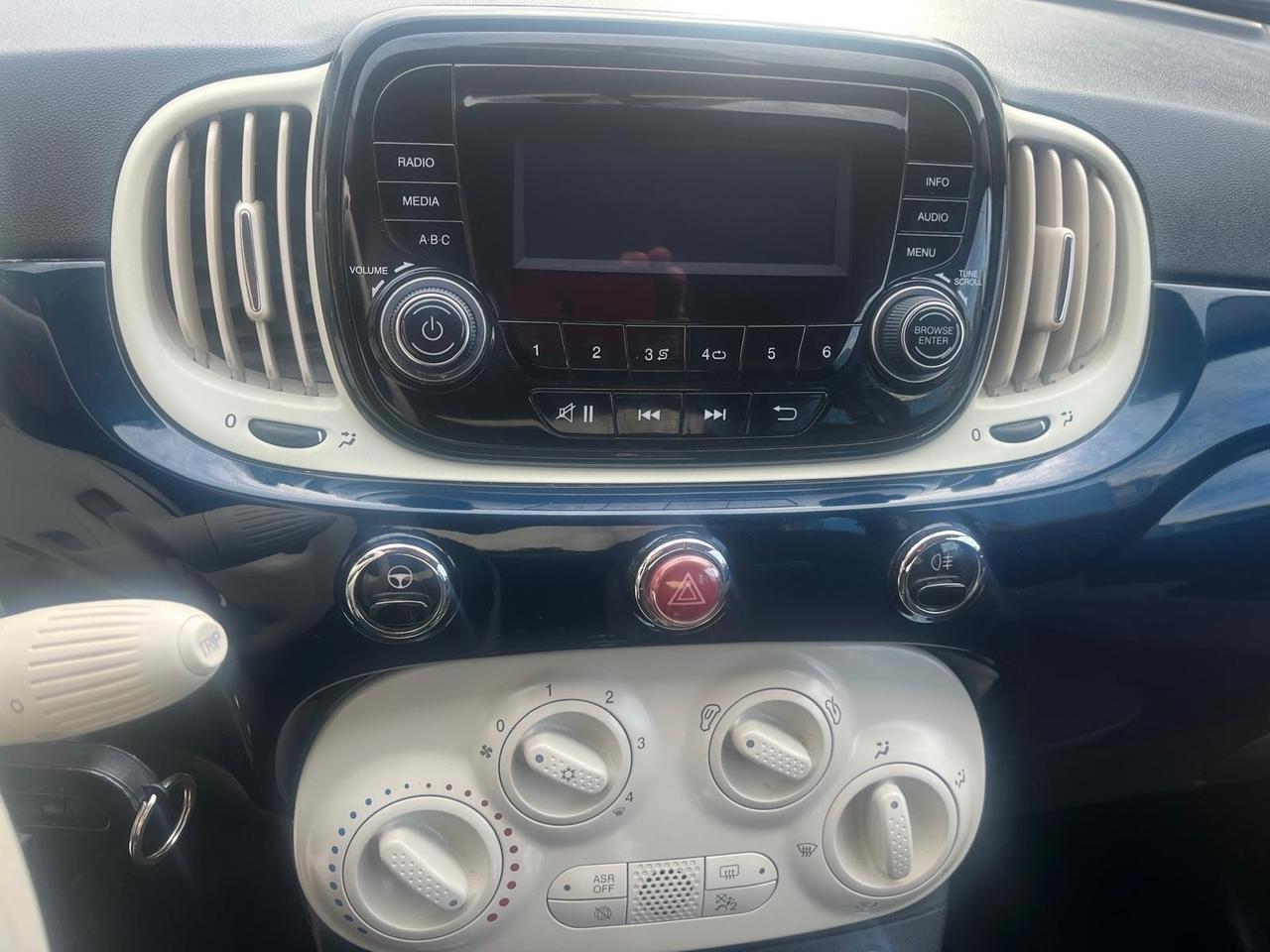 Fiat 500-1.2 benz-km 80000-09/2018