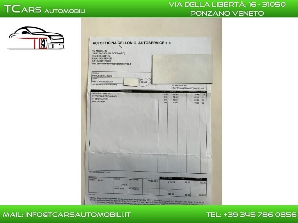 MERCEDES A180 AUTOMATICA - NAVI - EURO 6B