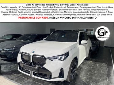 BMW X3 XDrive20d M-Sport PRO NEW MODEL C19" Tetto MSport