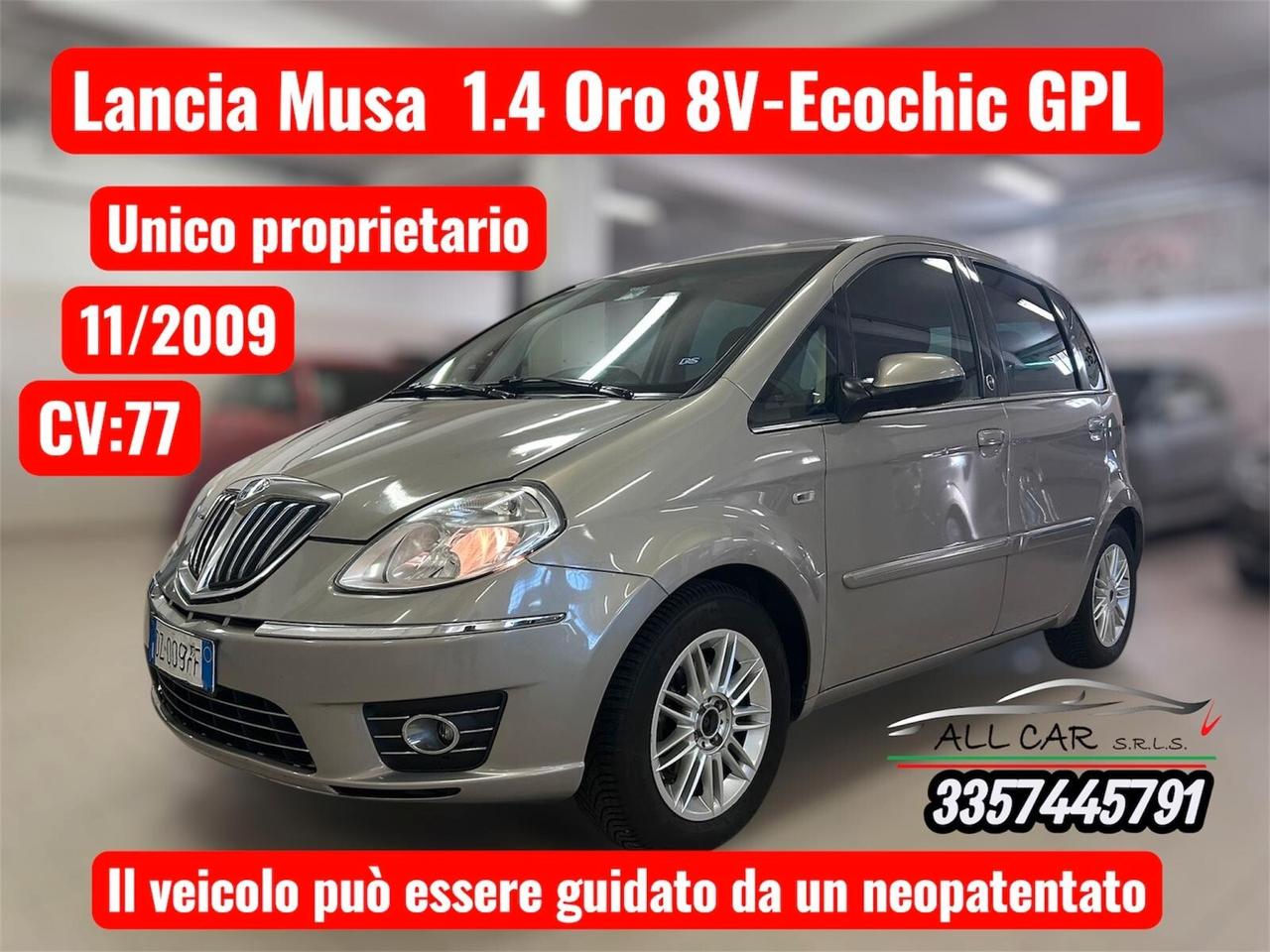 Lancia MUSA 1.4 Oro 8V- Ecochic GPL