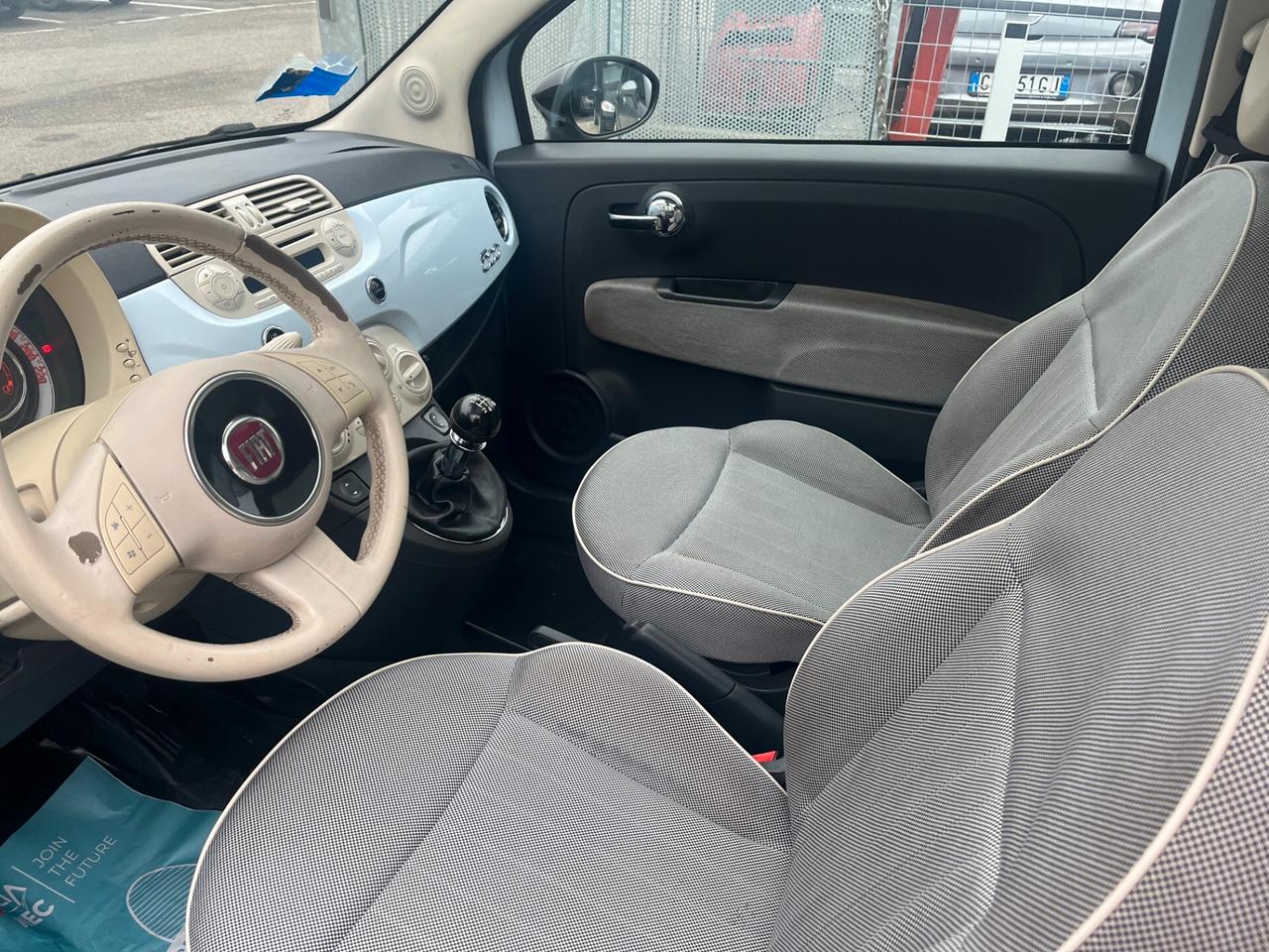 Fiat 500 1.2 Lounge TETTO PANORAMICO, UNICO PROPRIETARIO NEOPATENTATI