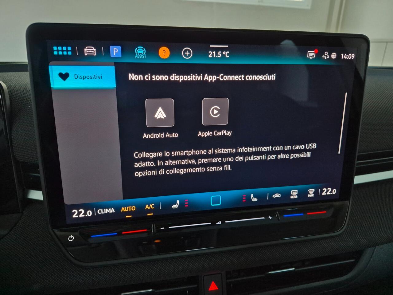 Volkswagen T-Roc 1.5 ETSI LIFE 116CV DSG LED NAVI C.17 APPLE CAR PLAY/ANDROID AUTO ACC LANE ASSIST VOLANTE/SEDILI RISCALDABILI WIRELESS