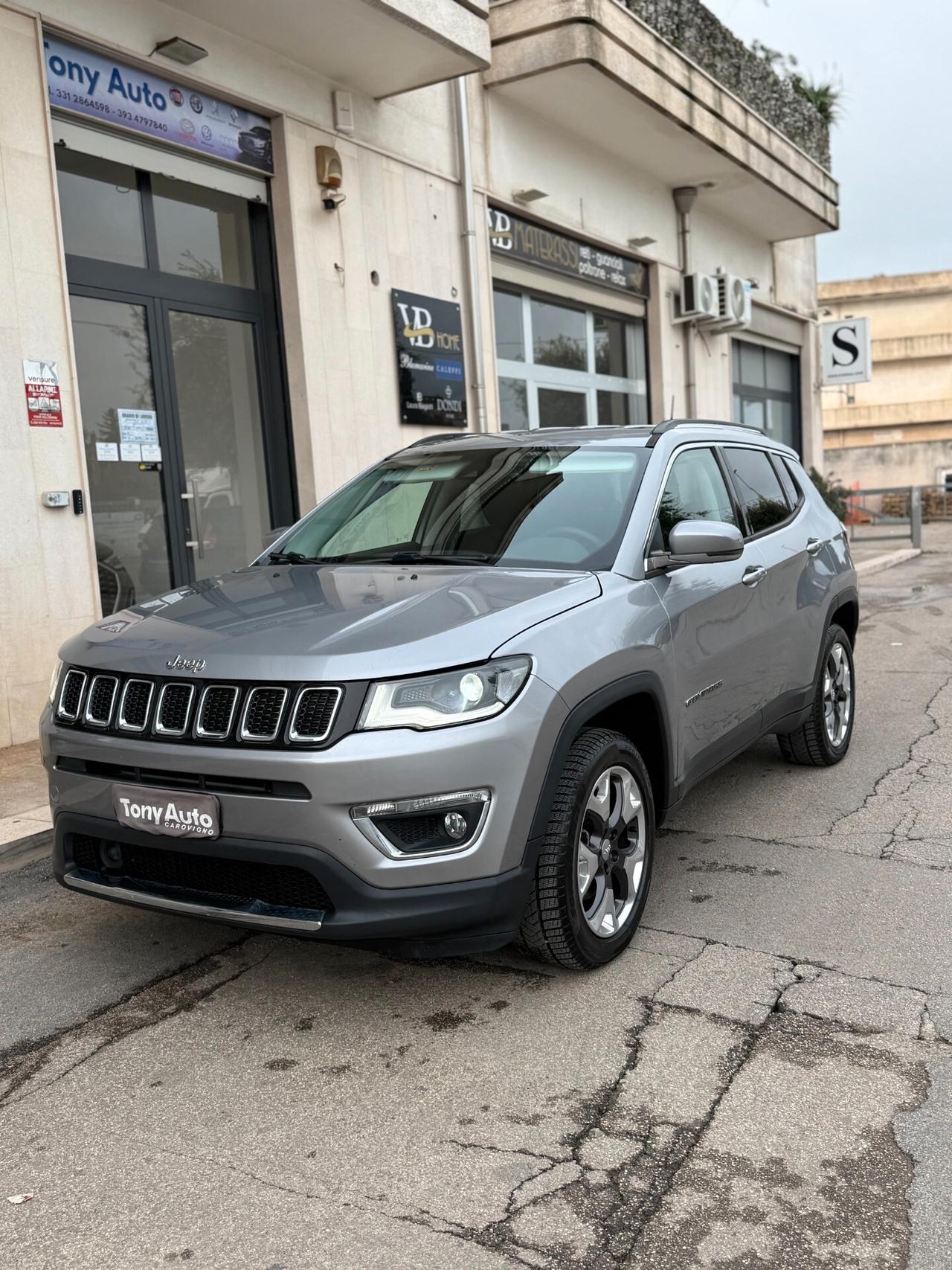Jeep Compass 2.0 mjt Limited 4wd 140cv auto NAVI,BLUETHOOT,SENS.PARCHEGGIO,PELLE,FULL LED