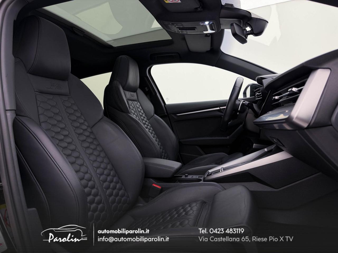 Audi RS3 Sportback 2.5 tfsi quattro S-tronic Black-Tetto-Matrix-Pelle