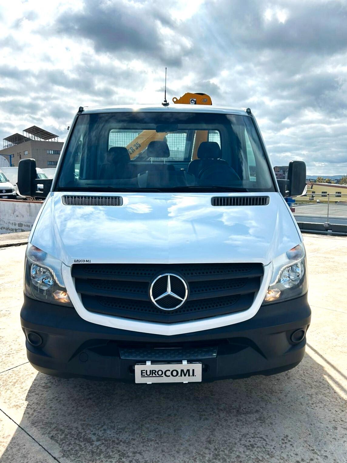 Mercedes Benz 419 T 37/35 cassone fisso e gru