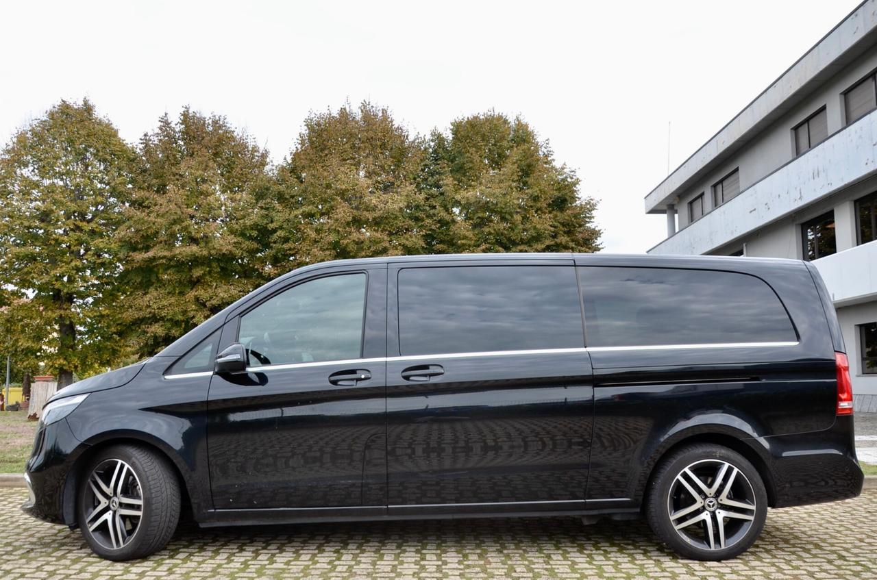MERCEDES-BENZ V EXTRALONG 300d PREMIUM 4MATIC 237cv AUTO, 7 POSTI, PREZZO IVA ESCLUSA, UNICO UTILIZZATORE, UFF ITALIANA, SERVICE MERCEDES, BURMESTER, RETRO 360°, PORTE ELETTRICHE, PERMUTE
