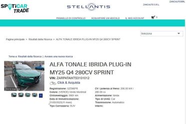 Alfa Romeo Tonale 1.3 280cv Plug-in Hybrid AT6 Sprint Q4