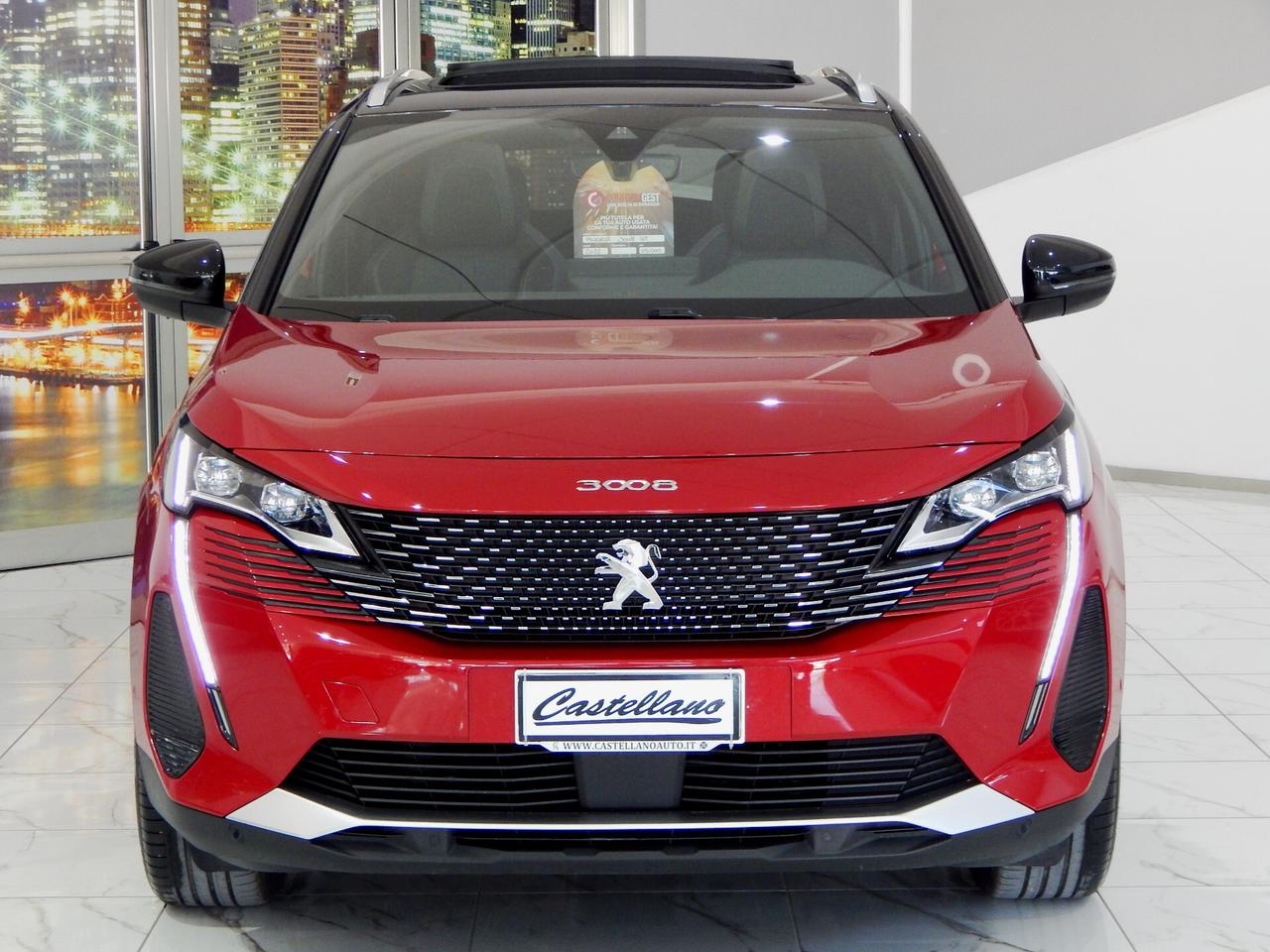 Peugeot 3008 1.5 bluehdi GT Pack EAT8 TETTO-NAVI-PELLE-LED-PARK