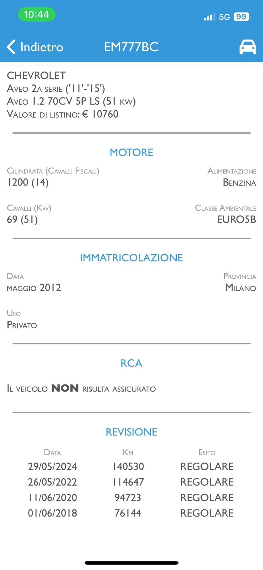 Chevrolet Aveo 1.2 Va bene per neopatentati