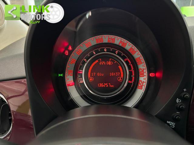 FIAT 500 1.2 Riva NEOP, KM CERT, TETTO, PELLE.